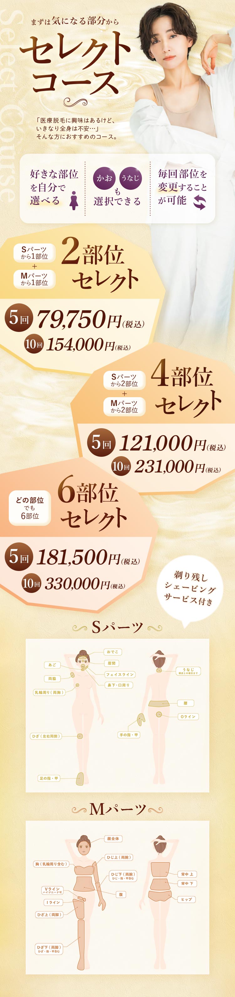 セレクト医療脱毛プラン